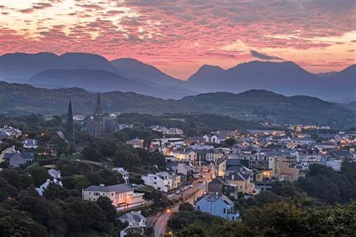 Sunset in Clifden - The Abbeyglen Castle Hotel Clifden