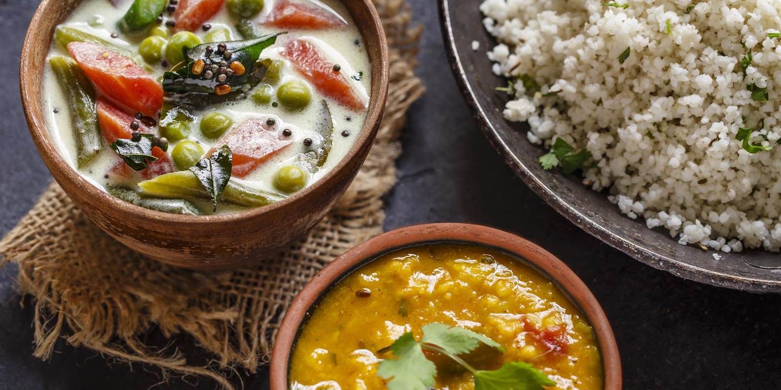 Coconut flavoured vegetable stew