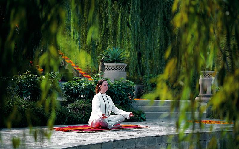 Meditation Retreat in The Himalayas. Ananda Spa Hotel