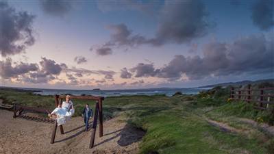 Wedding Swing at Ballyliffin Lodge Hotel in Donegal