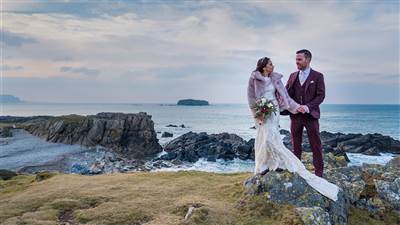 Sea view wedding venue in Donegal - Outdoor Wedding