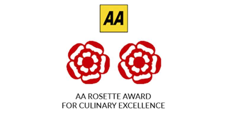 Two AA Rosettes for Culinary Excellence for 2018-2019
