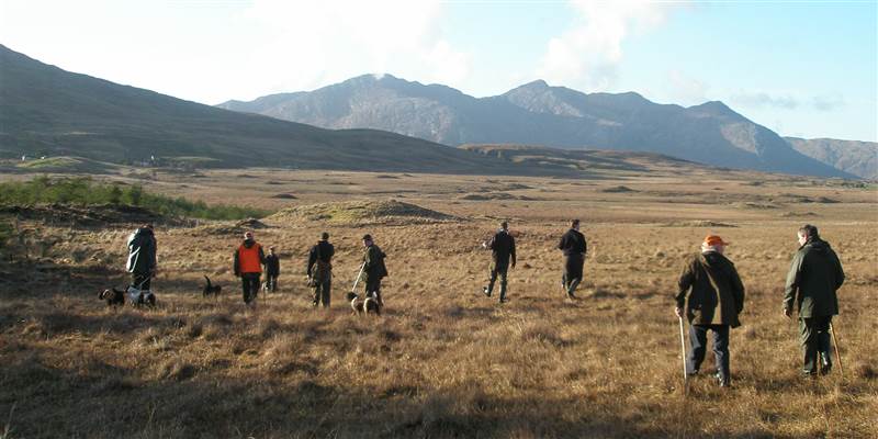 Shooting Party at Ballynahinch Castle