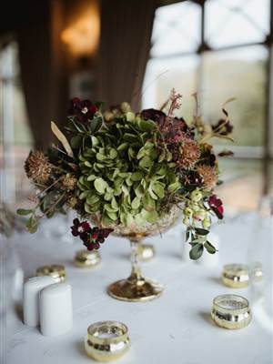 ballynahinch wedding table flowers