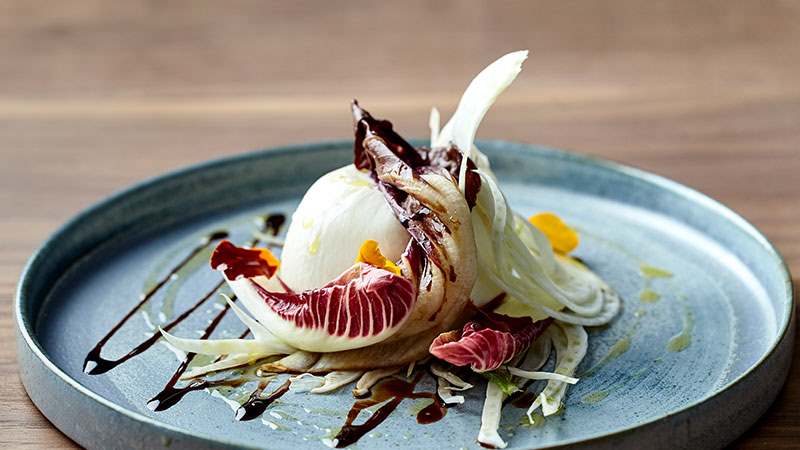 Art yard Burrata treviso shaved fennel