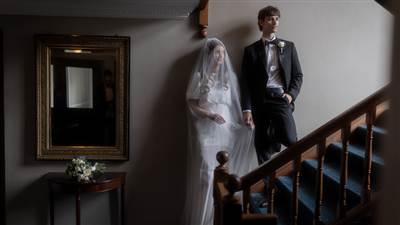 Couple on the staircase