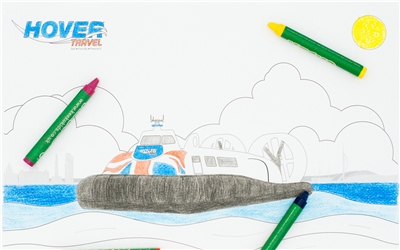 Hovertravel Free Colouring Sheets  medi
