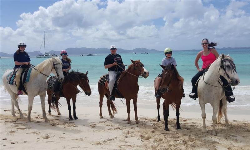 Anguilla Expeiences Families Horseback