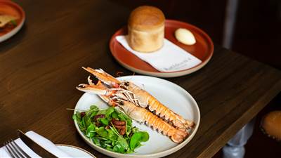 Langoustines and Kathleens fresh bread