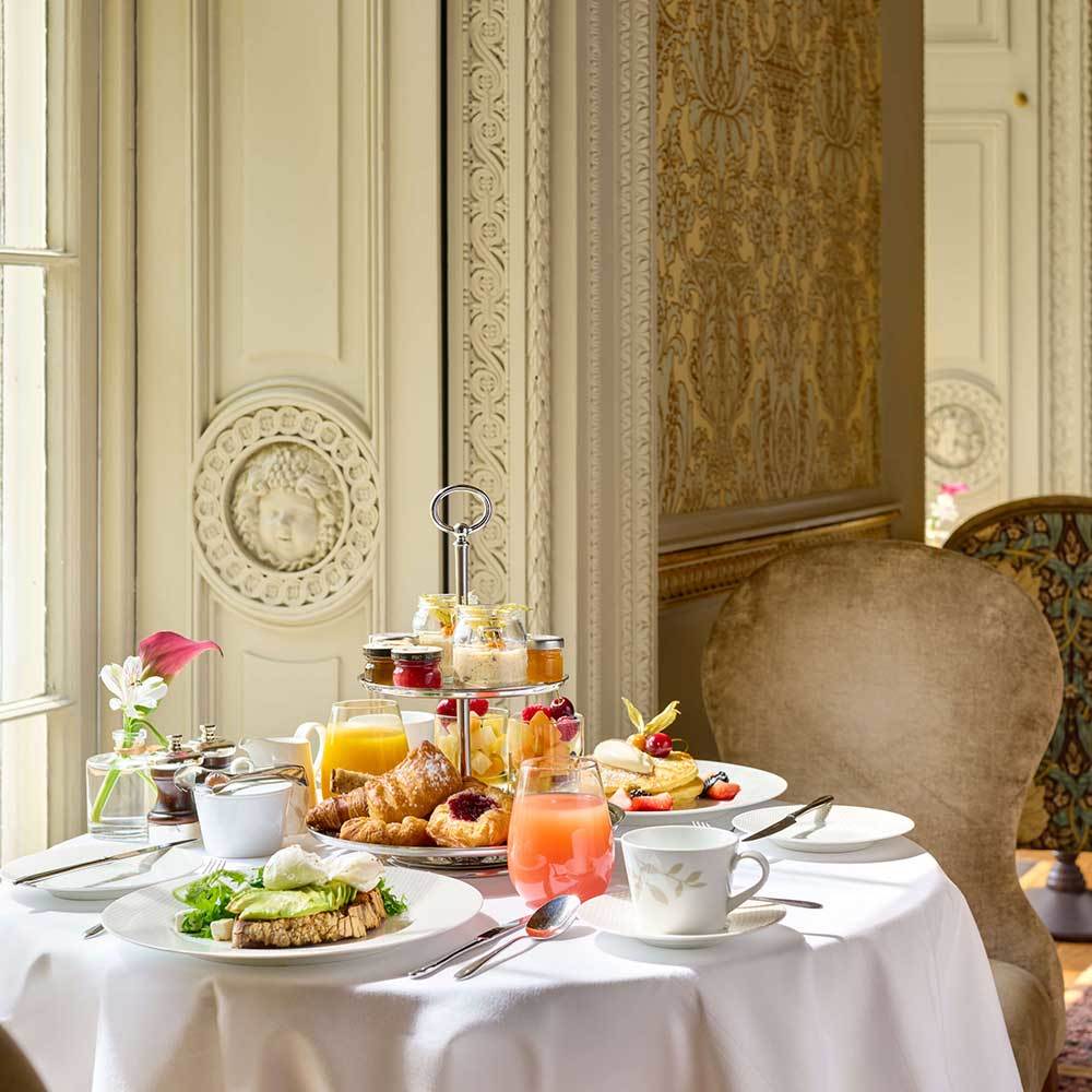 Breakfast in Carton House 5 star luxury hotel, Kildare