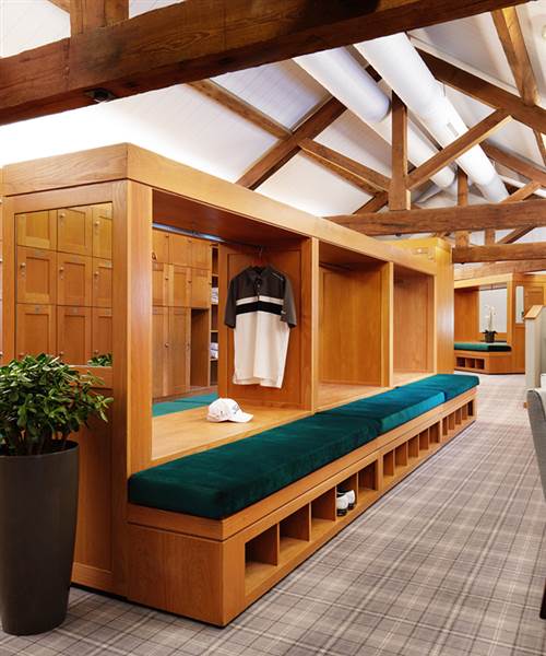 Carton House Golf gents changing room, 5 star luxury hotel in Kildare