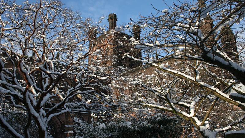 Chester Cathedral 2 Snow