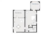 One Bedroom Suite Floor Plan 1