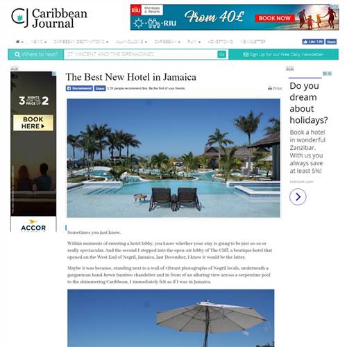 Caribbean Journal The Best New Hotel in 