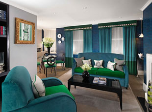 One Bed Apartment Living Room - Luxury Serviced Apartments in Central London