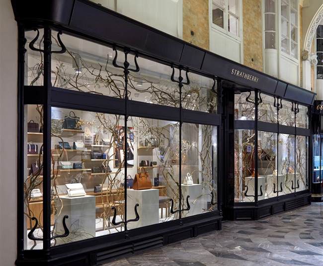 Goyard Luxury Store in Paris with Window and Wooden Facade and