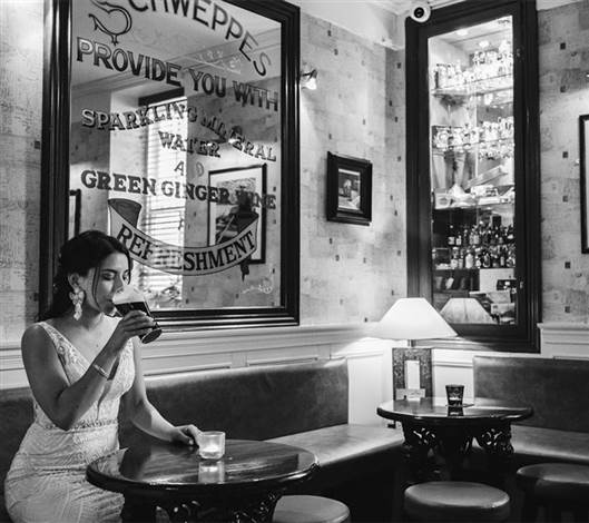 Angela-downs-a-pint-of-Guinness