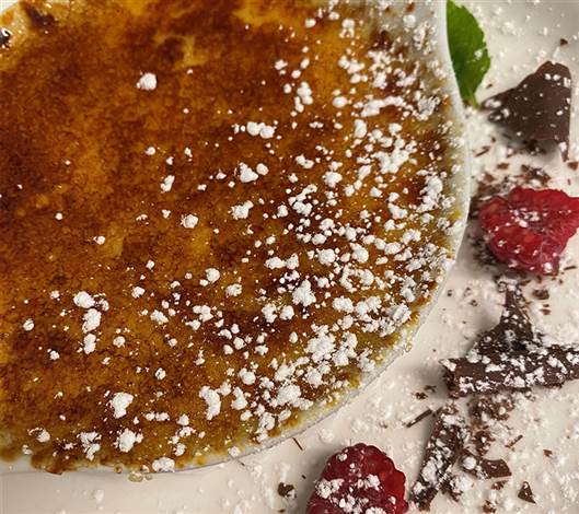 Creme Brulee Dessert Menu