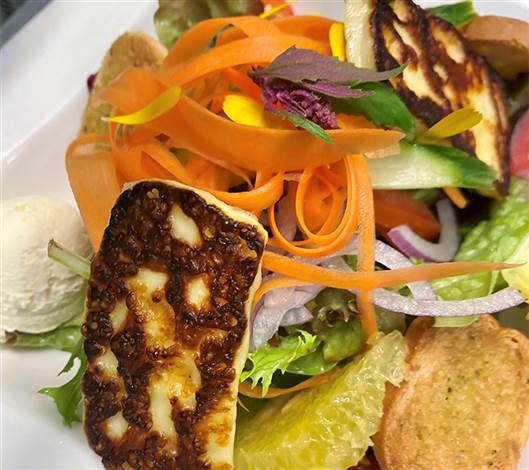 Grilled Halloumi Salad