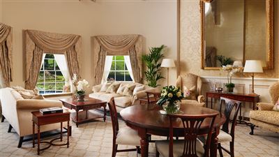 Royal Suites at Grantley Hall Hotel in Ripon with 100 sqm,robe & pillow menu and breathtaking views