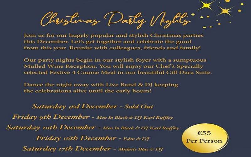 Christmas Party Nights - 9th, 10th, 16th & 17th December 22
