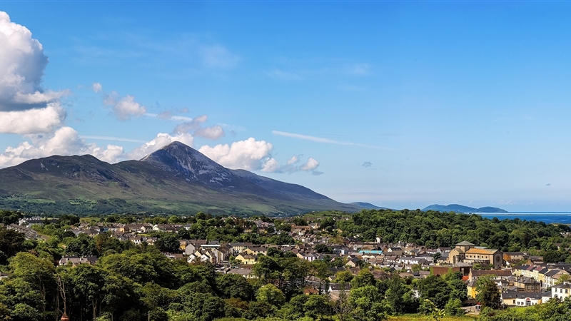 Westport Hotel with View over Clew Bay Croagh Patrick