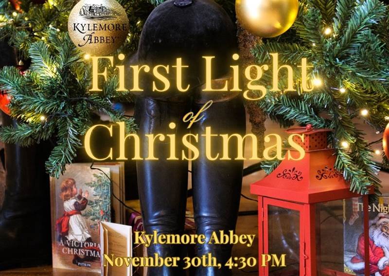Poster for First Light of Christmas at Kylemore Abbey
