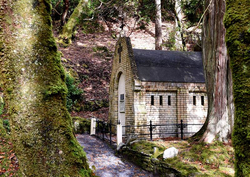 Mausoleum at Kylemore Abbey Tourist Attraction in Connemara