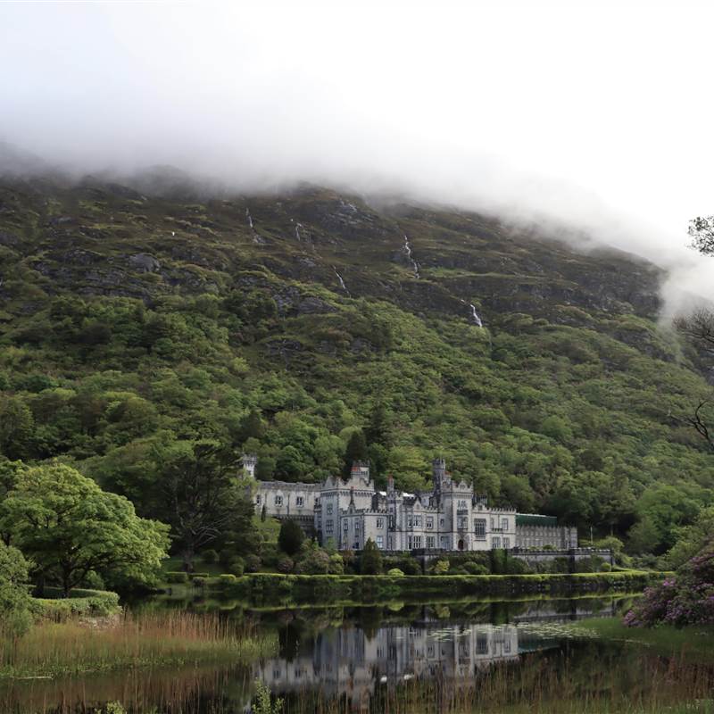 Kylemore Abbey view from Lake