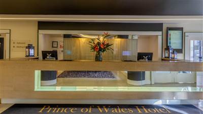 Reception Desk the Prince of Wales Hotel in Athlone