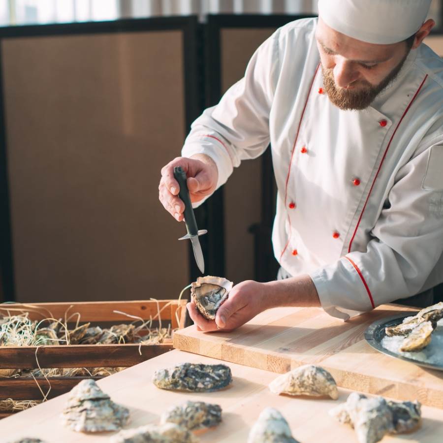 Oyster festival chef