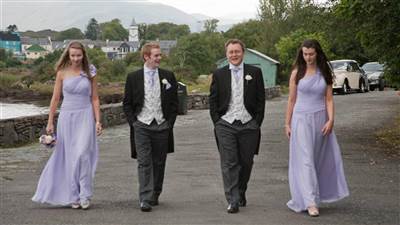 Celebrate Your Wedding at Sneem Hotel - Groomsmen and Bridesmaids