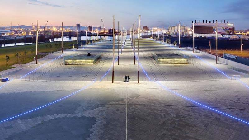 Walk down the very slipways Titanic and Olympic were built and launched