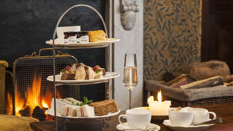 Afternoon Tea by fire