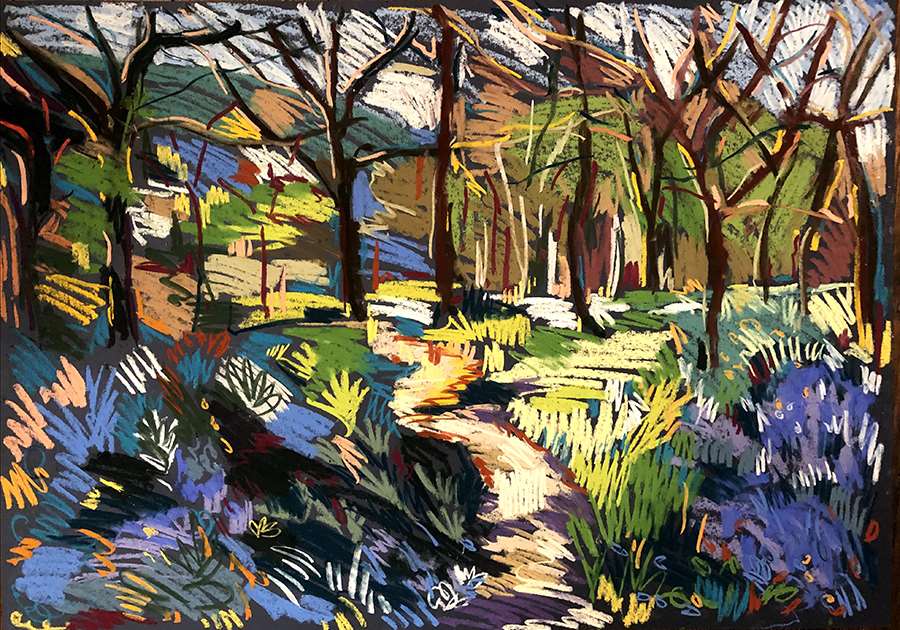 1 Bluebell wood May Day 60x84cm
