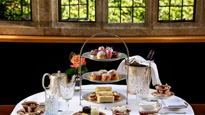 Afternoon Tea by the fireplace