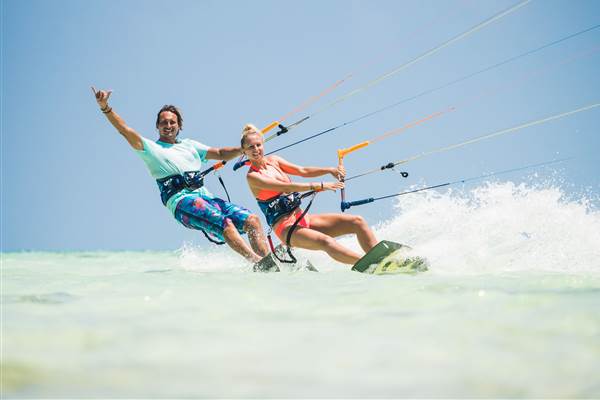 Kitesurfing